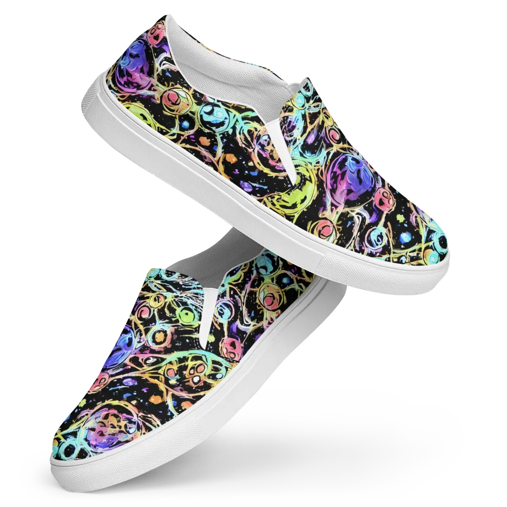 Galactic Jelly on Women's Slip-On Canvas Shoes — Front