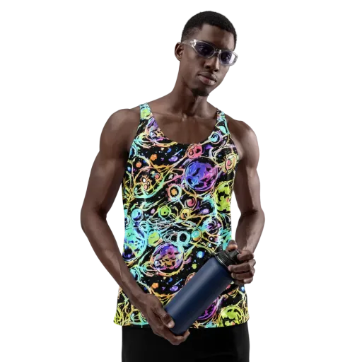 Galactic Jelly on a Men's Tank Top