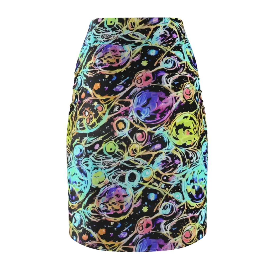 Galactic Jelly on Pencil Skirt — Back