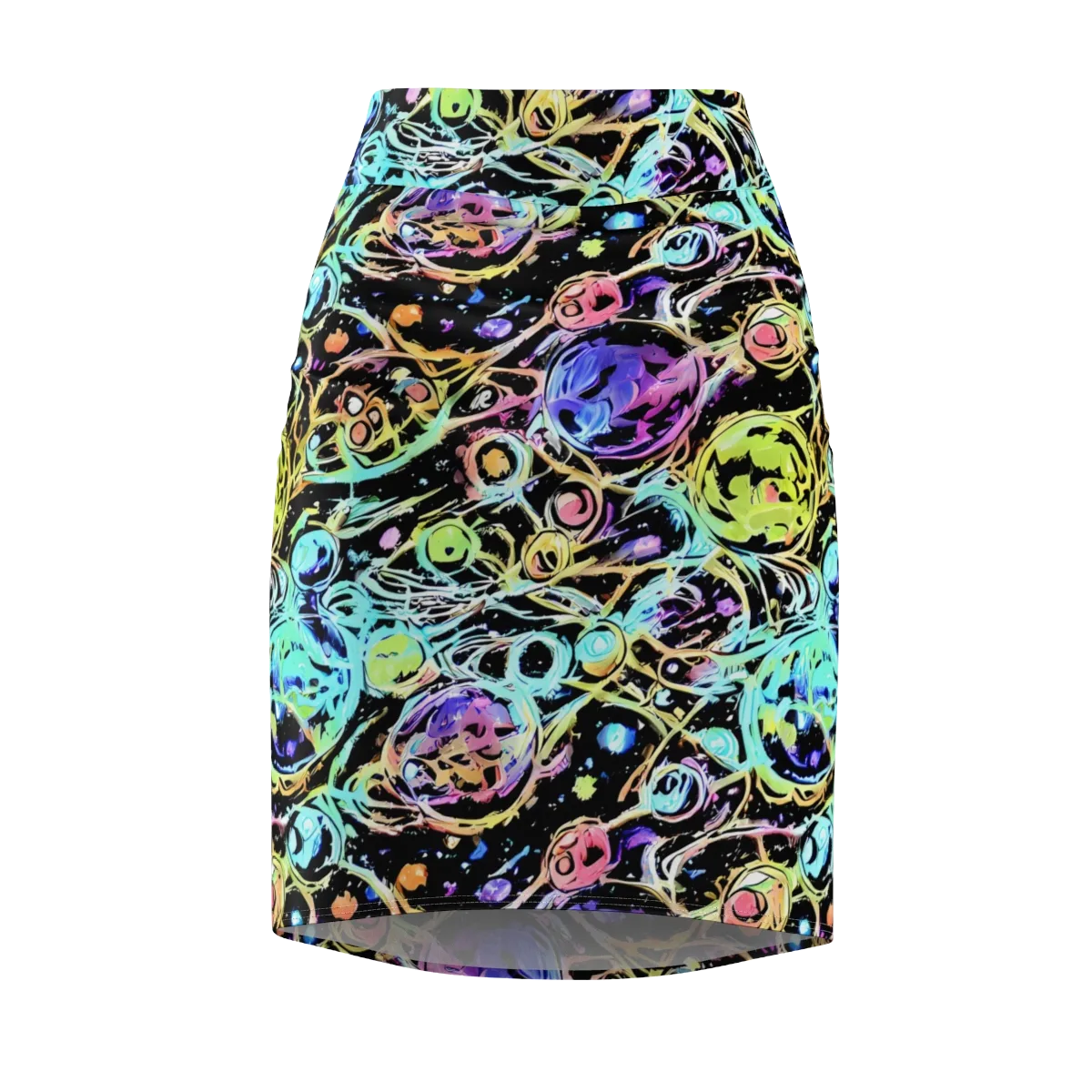 Galactic Jelly on Pencil Skirt — Front