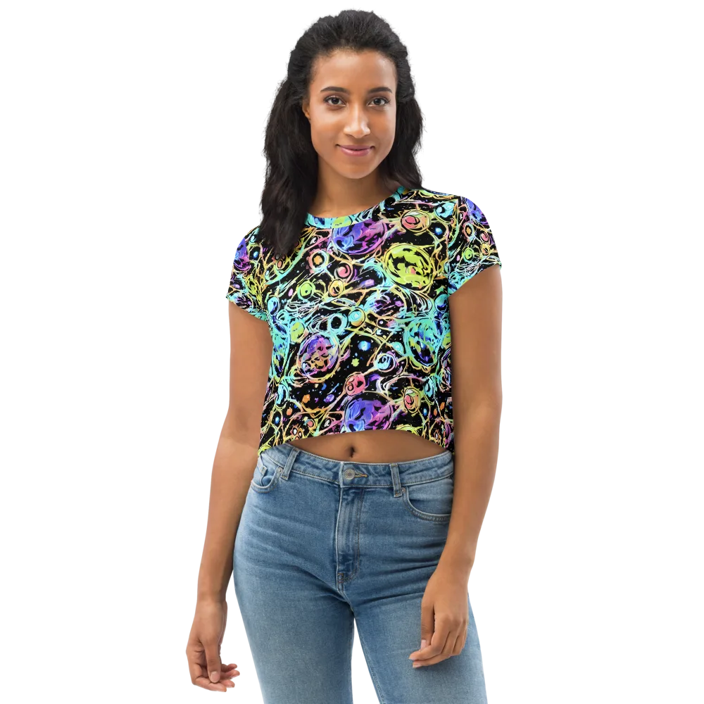 Galactic Jelly on Crop Tee — Front