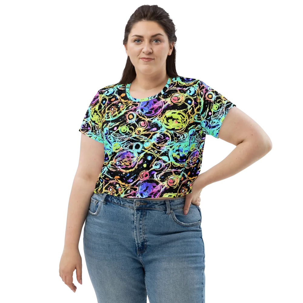 Galactic Jelly on Crop Tee — Front