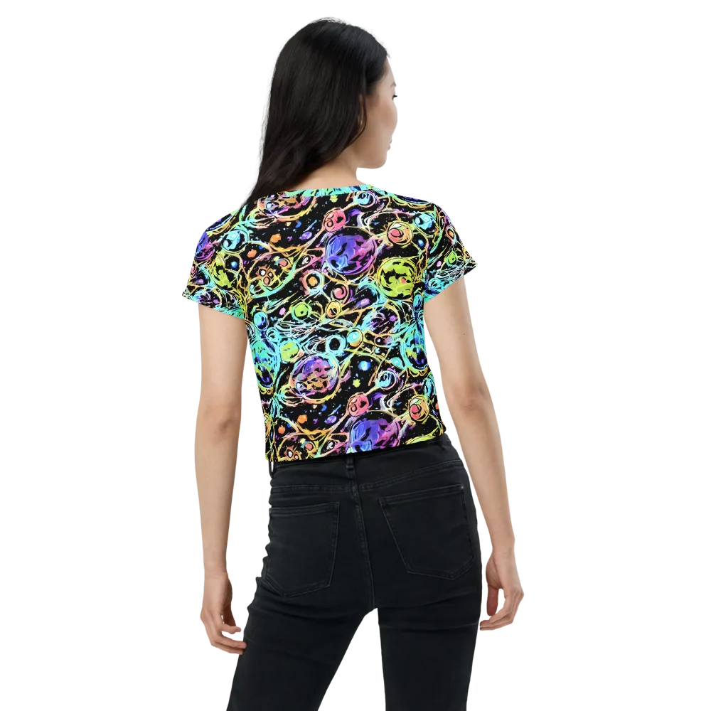 Galactic Jelly on Crop Tee — Back