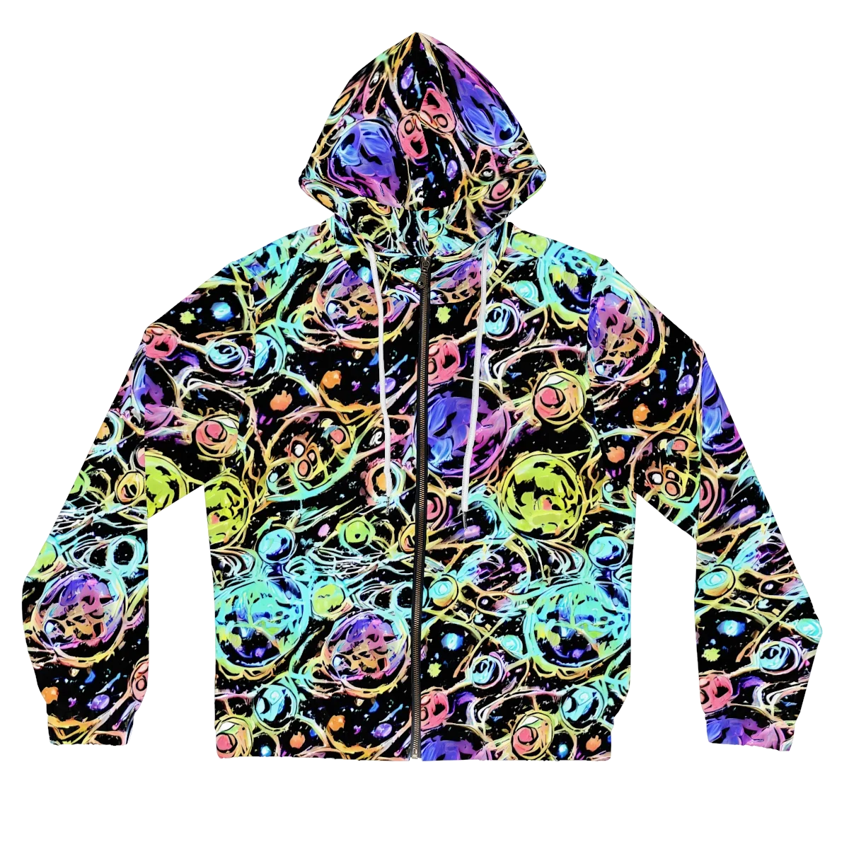 Galactic Jelly on Women's Full-Zip Hoodie — Front