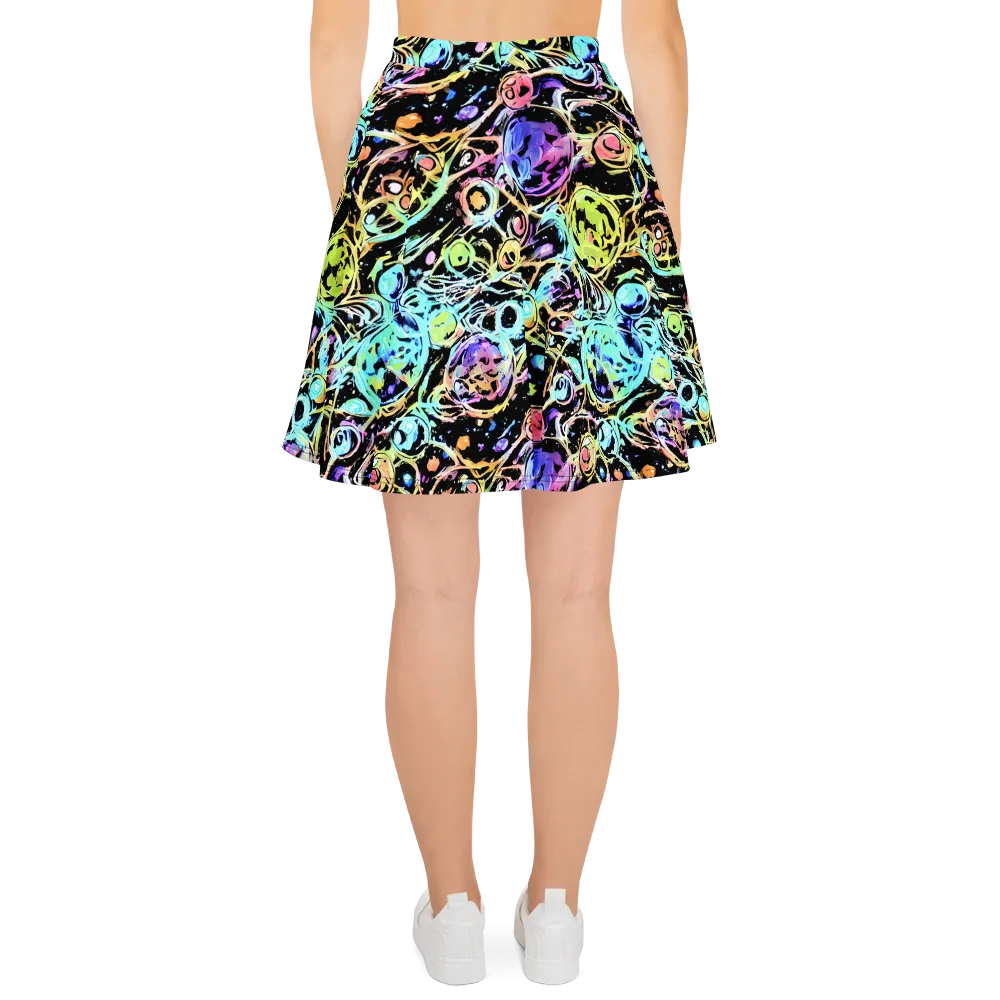 Galactic Jelly on Skater Skirt — Back