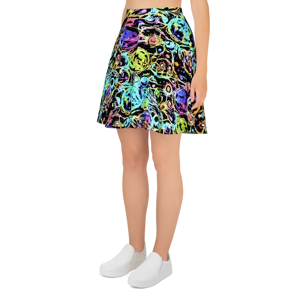 Galactic Jelly on Skater Skirt — Left