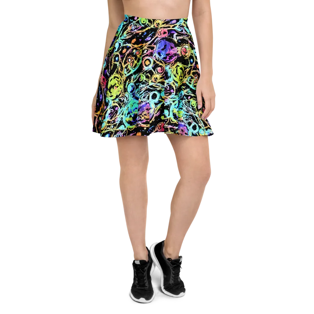 Galactic Jelly on Skater Skirt — Front
