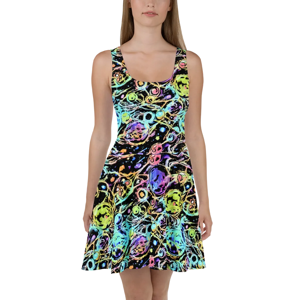 Galactic Jelly on Skater Dress — Front