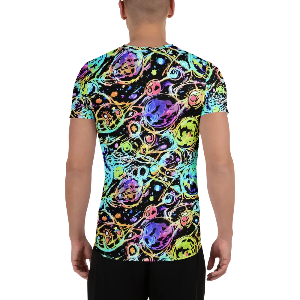 Galactic Jelly on Men's Athletic T-Shirt — Back