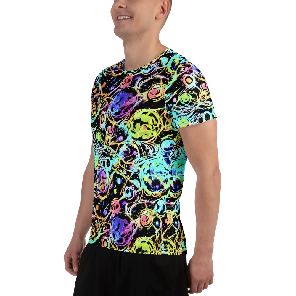 Galactic Jelly on Men's Athletic T-Shirt — Left