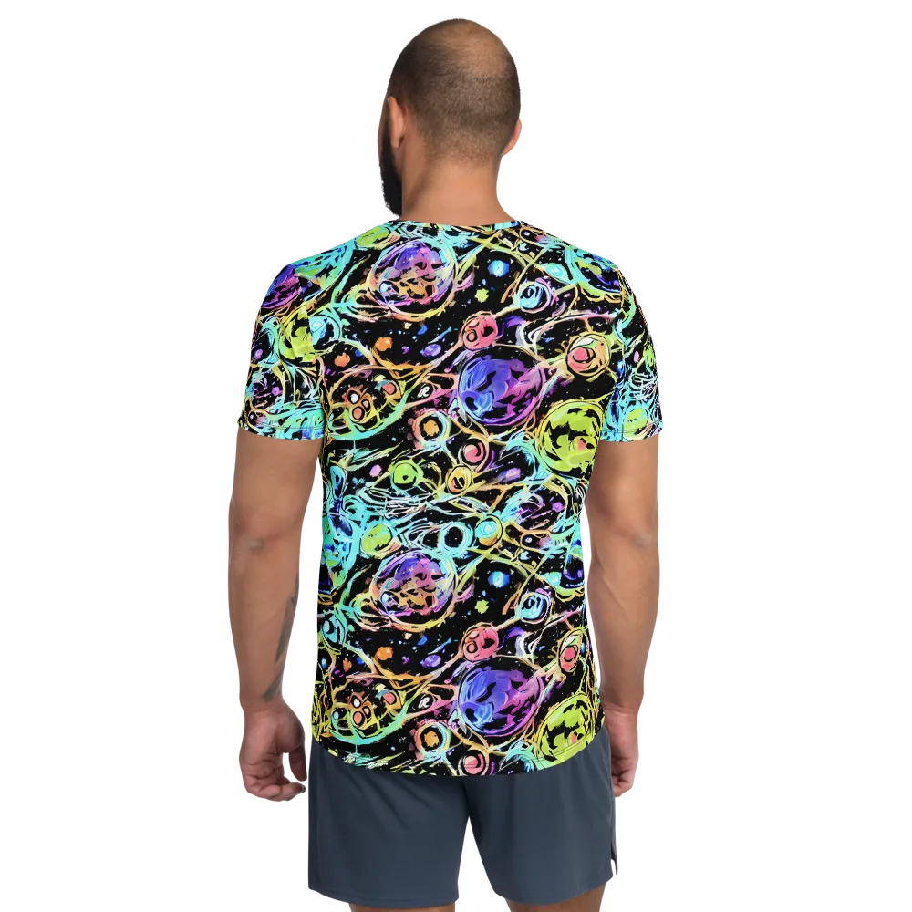 Galactic Jelly on Men's Athletic T-Shirt — Back