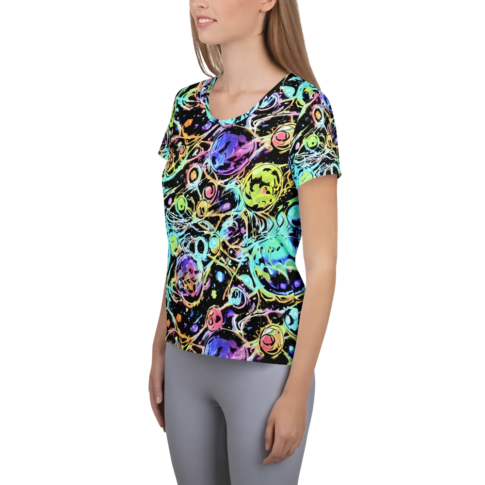 Galactic Jelly on Women's Athletic T-Shirt — Left