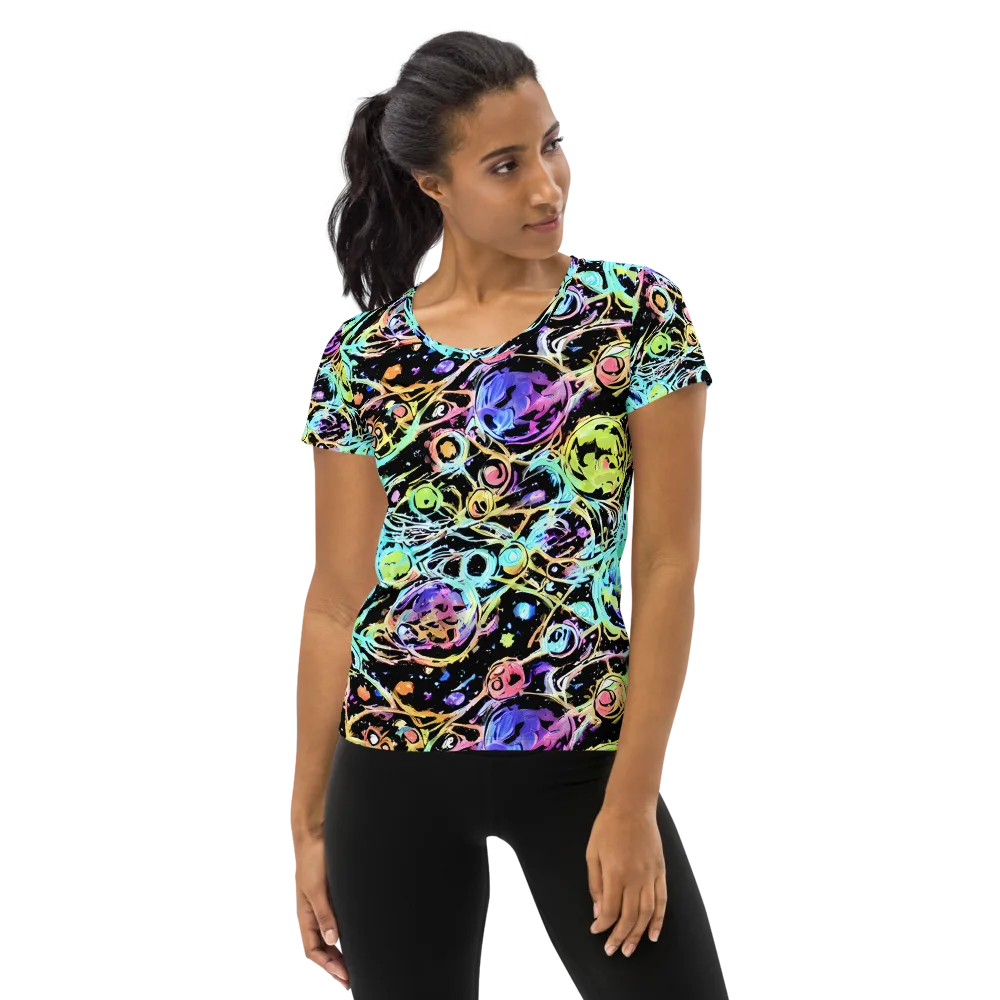 Galactic Jelly on Women's Athletic T-Shirt — Front