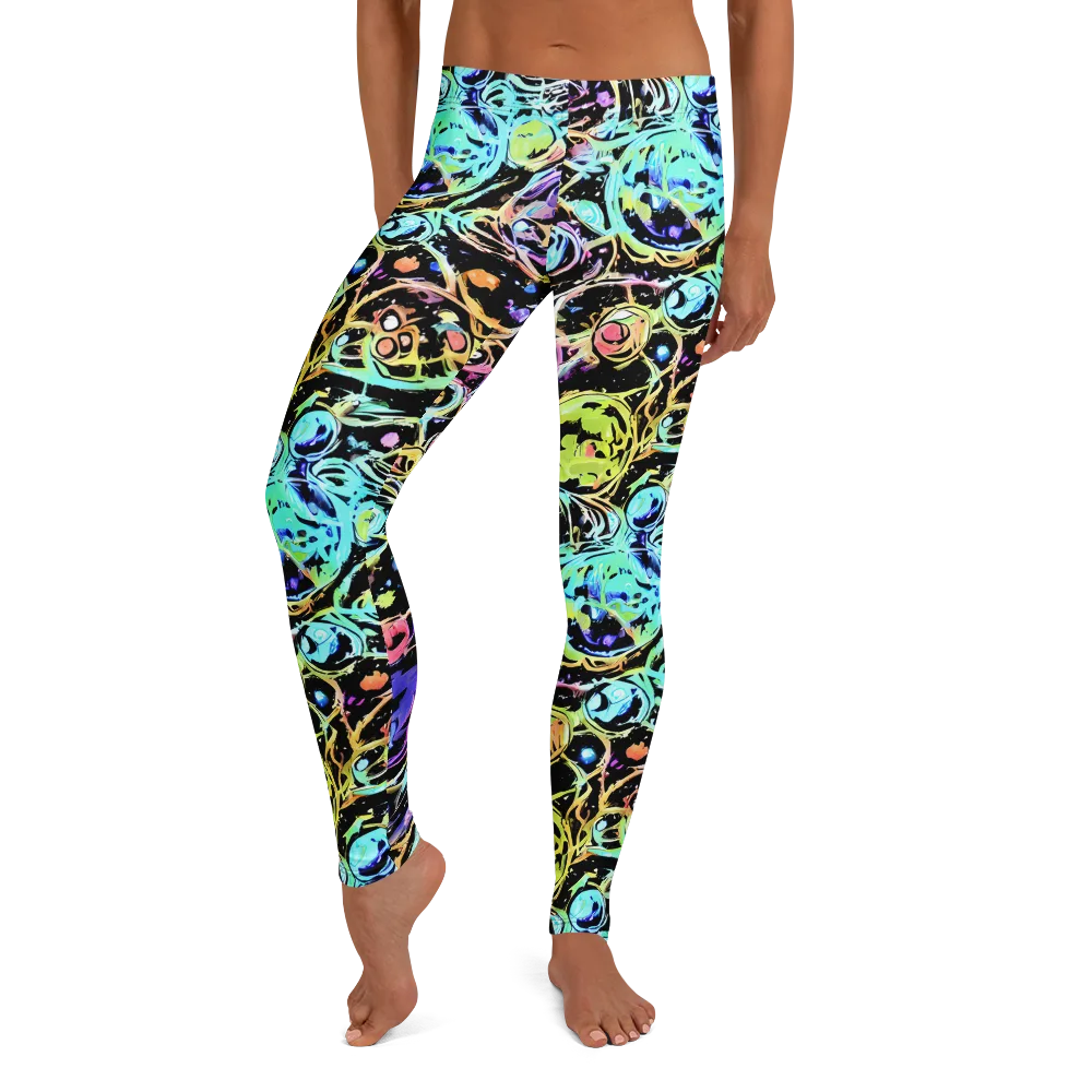 Galactic Jelly on Leggings — Front