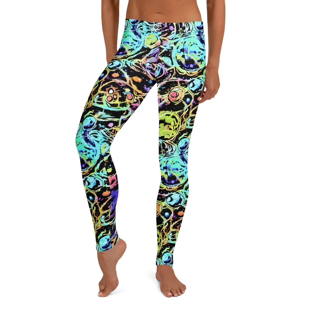 Galactic Jelly on Leggings — Front