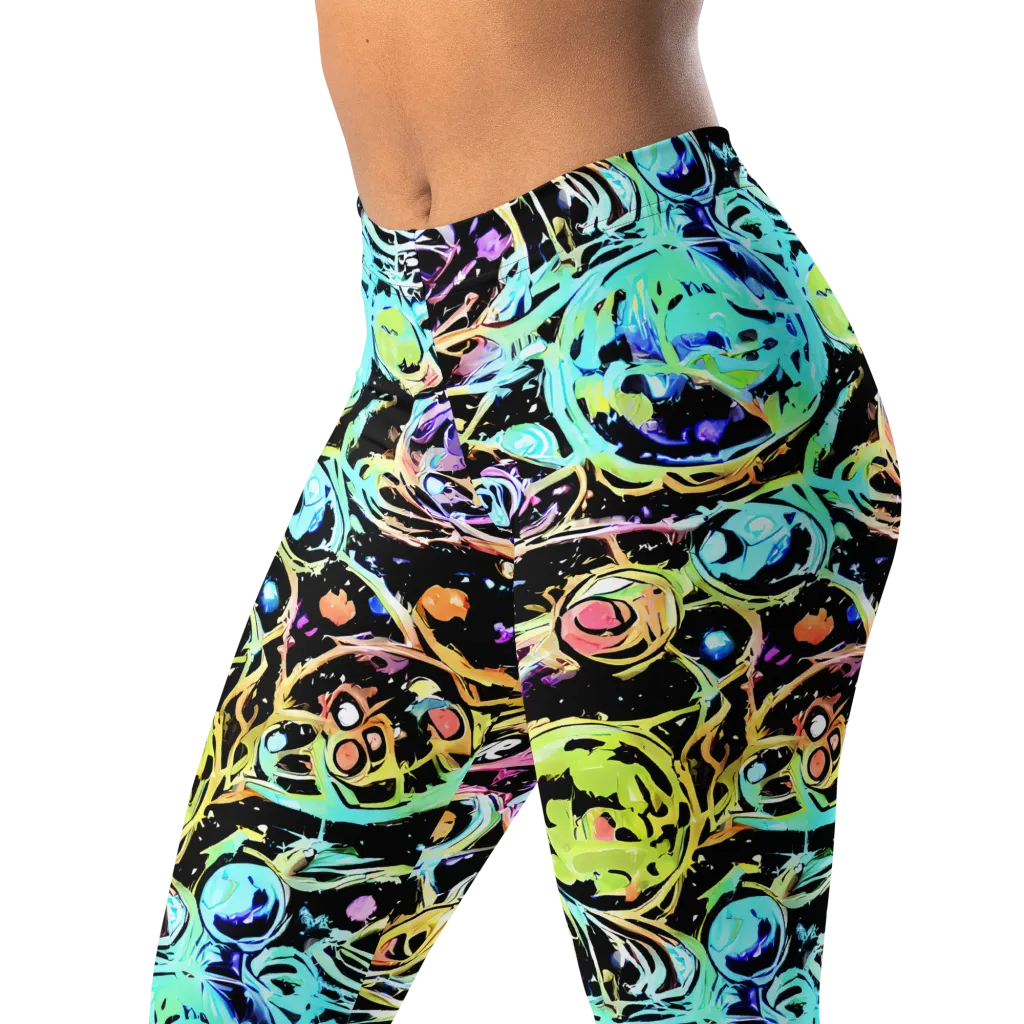 Galactic Jelly on Leggings — Left Front