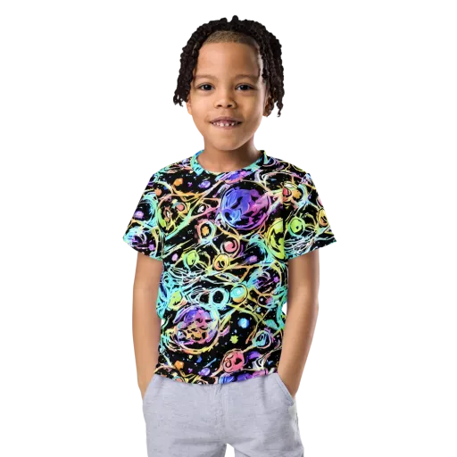 Galactic Jelly on a Kids Crew Neck T-Shirt
