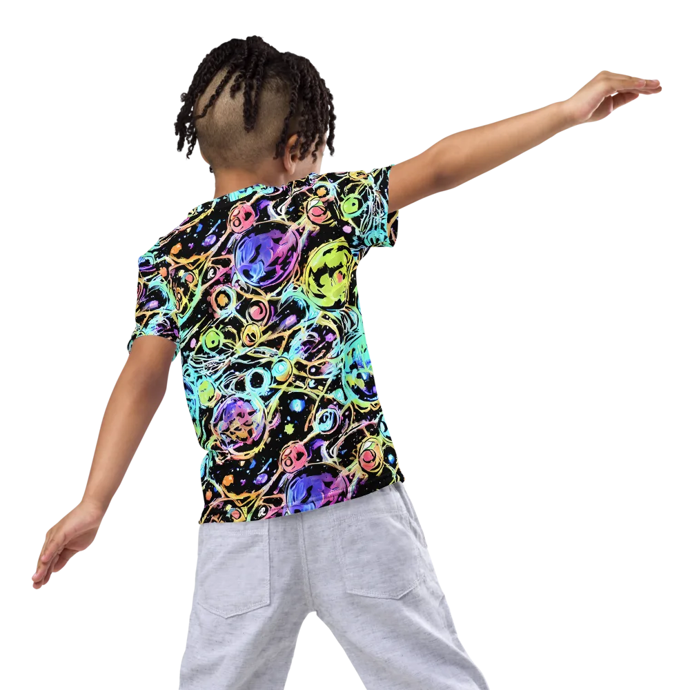 Galactic Jelly on Kids Crew Neck T-Shirt — Back