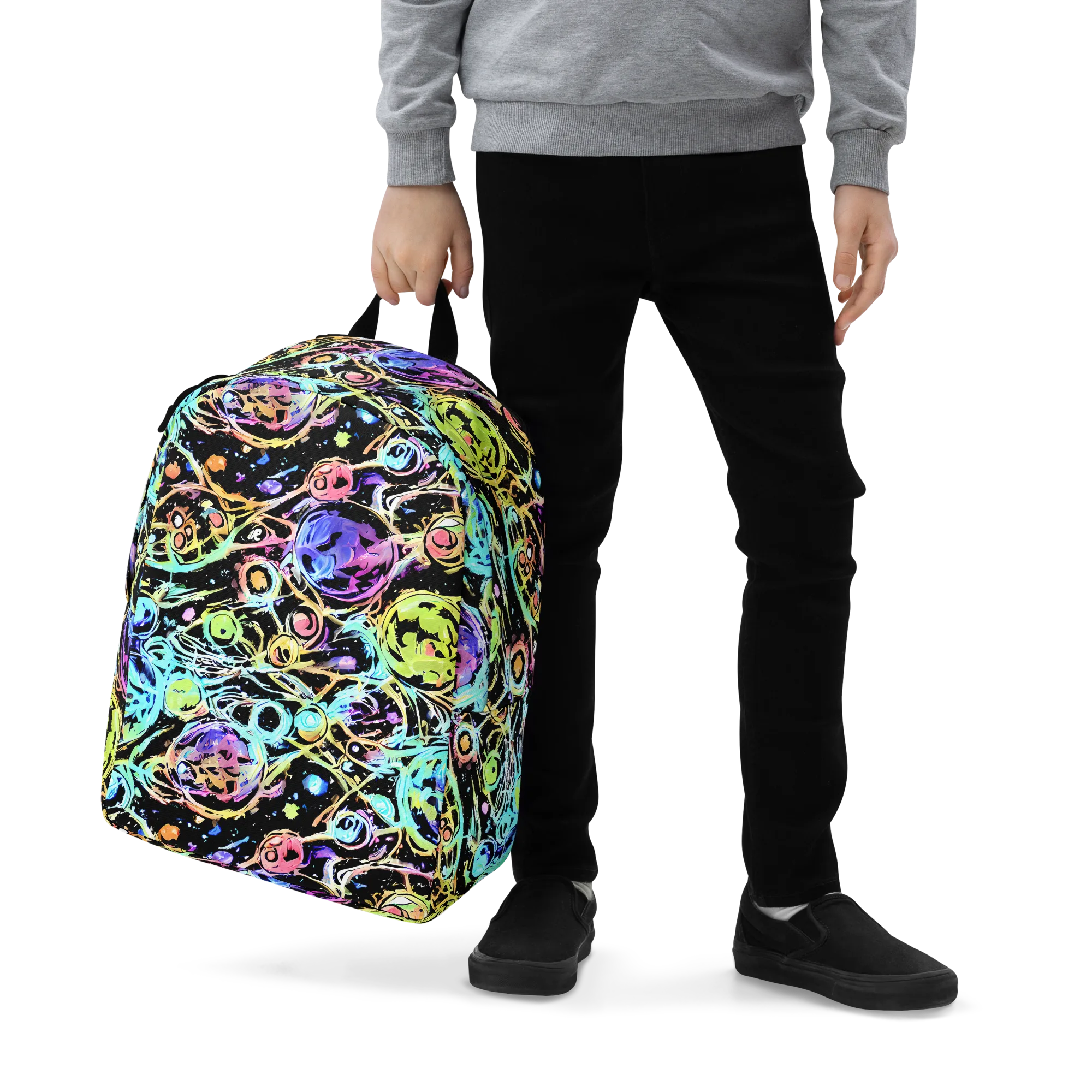 Galactic Jelly on Minimalist Backpack — Zoomed-in