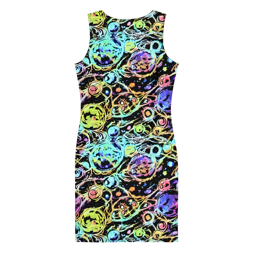 Galactic Jelly on Bodycon Dress — Back