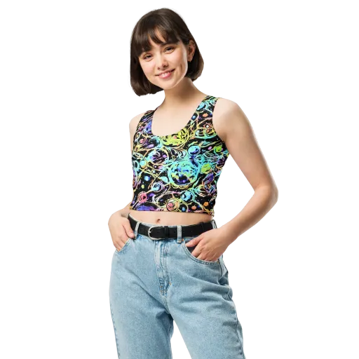 Galactic Jelly on a Crop Top