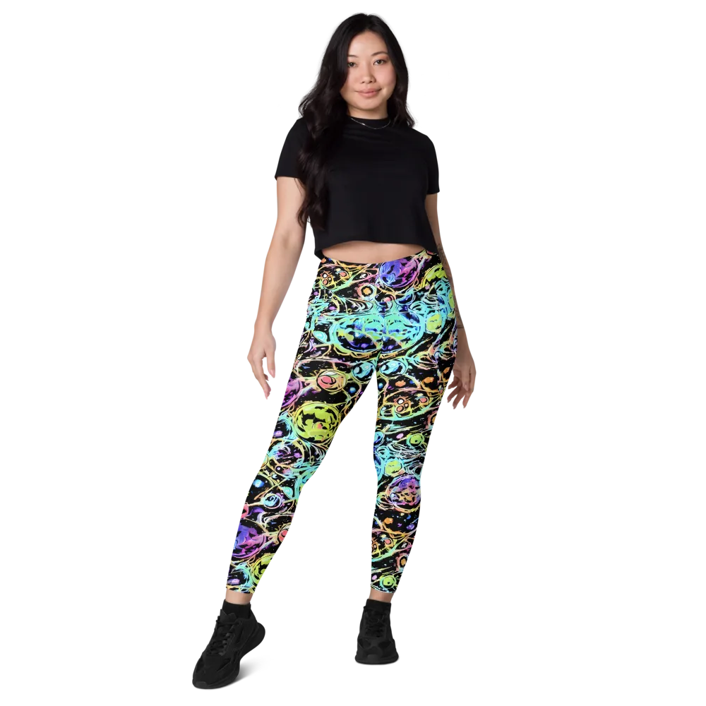 Galactic Jelly on Leggings with Pockets — Front