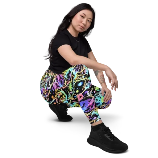 Galactic Jelly on a Leggings with Pockets