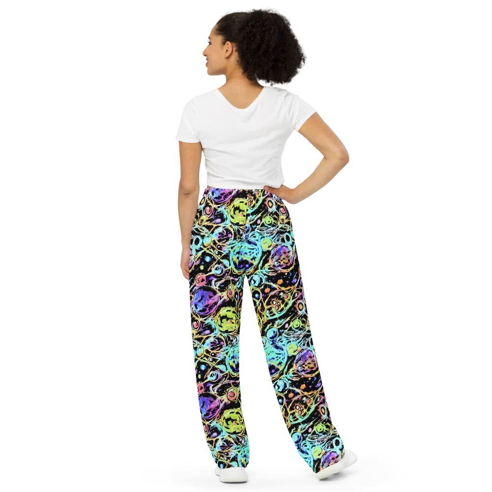 Galactic Jelly on Wide-Leg Pants — Back