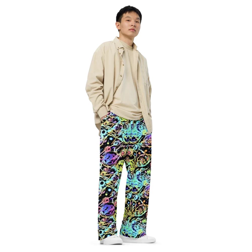 Galactic Jelly on Wide-Leg Pants — Right Front