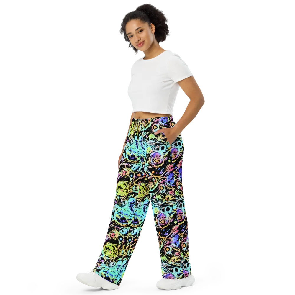Galactic Jelly on Wide-Leg Pants — Left Front
