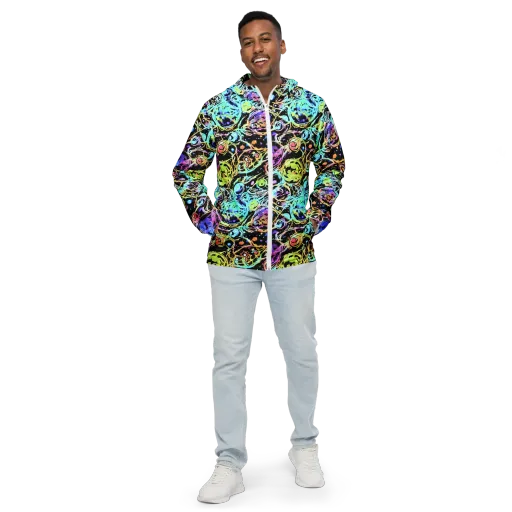 Galactic Jelly on a Men's Windbreaker