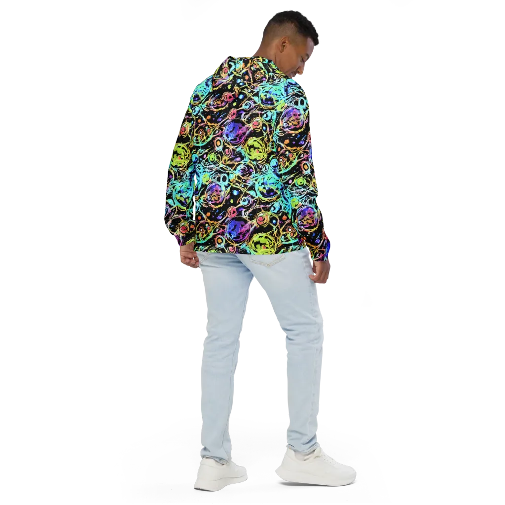 Galactic Jelly on Men's Windbreaker — Back