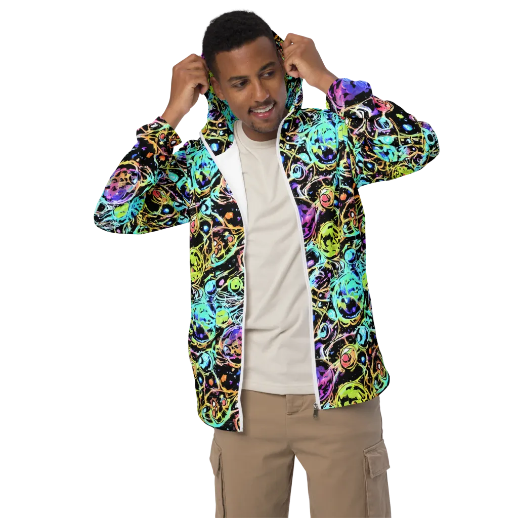 Galactic Jelly on Men's Windbreaker — Front