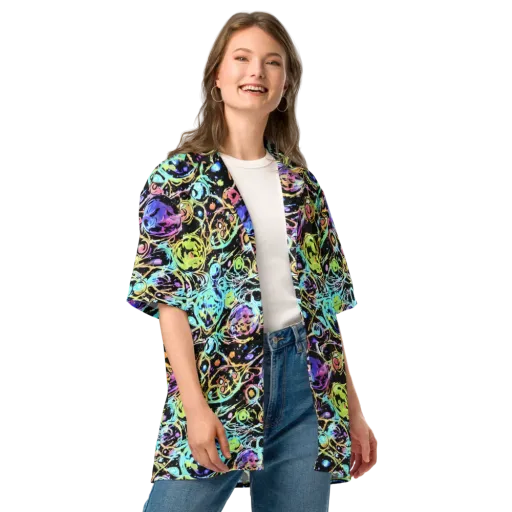 Galactic Jelly on a Button Shirt