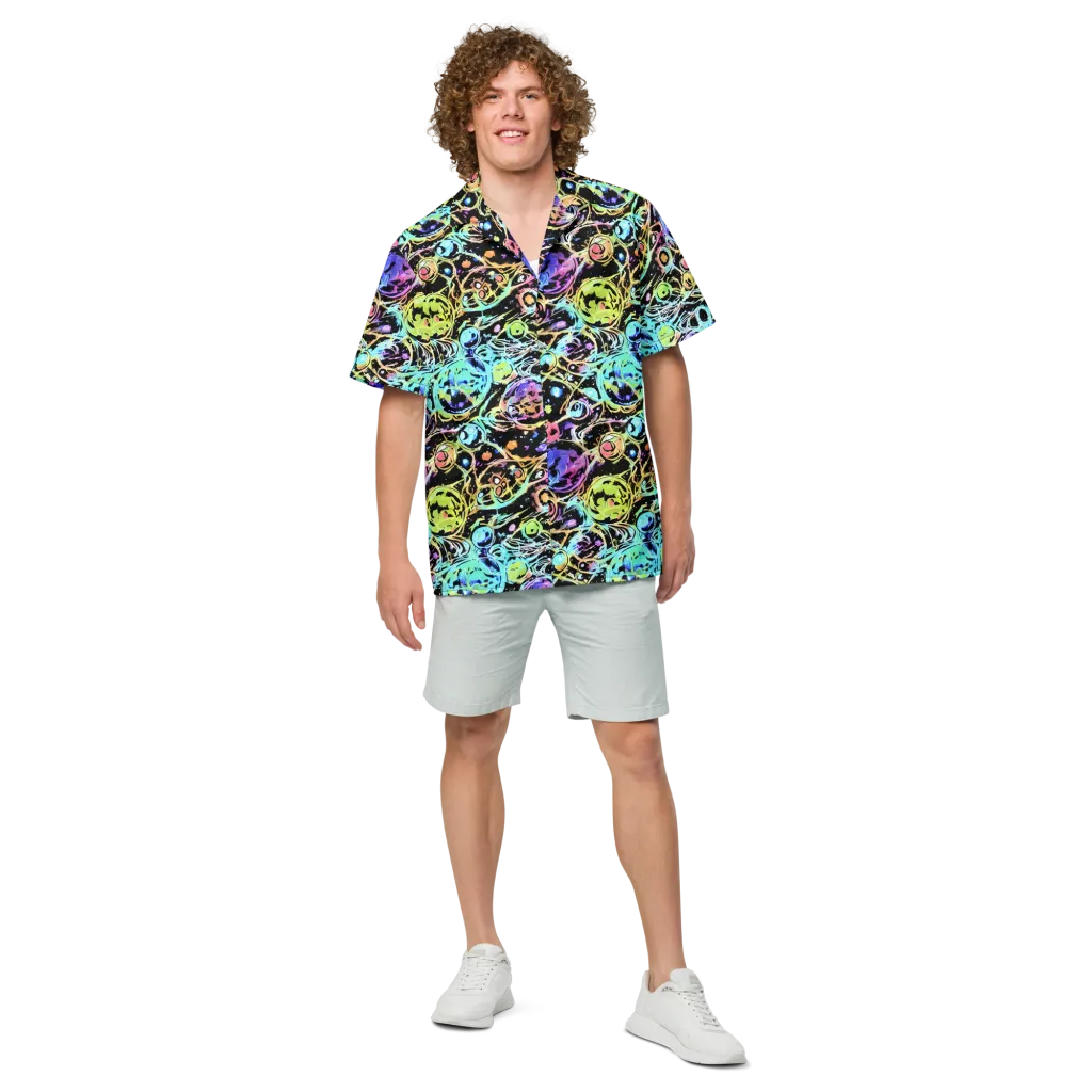 Galactic Jelly on Button Shirt — Front