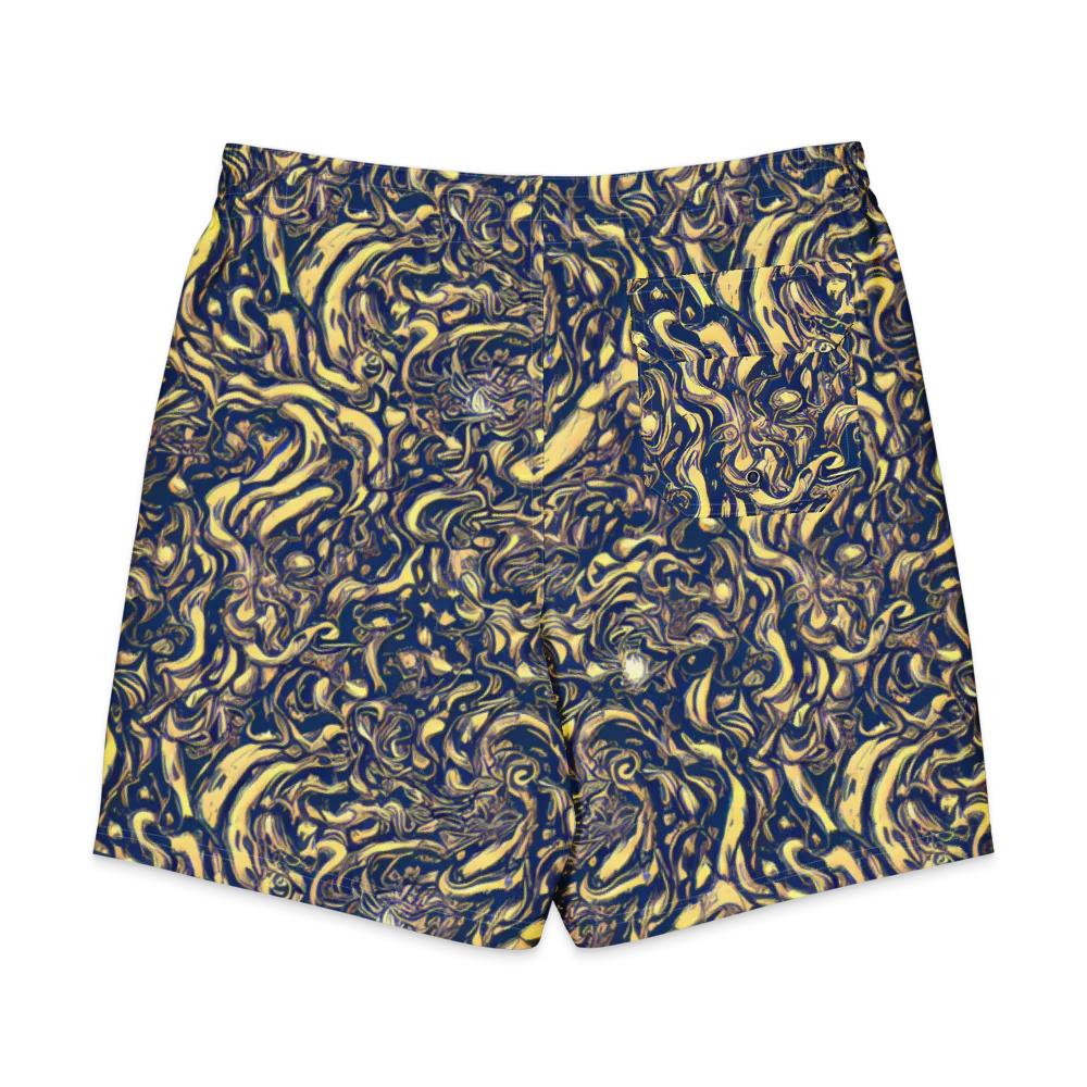 Ultramarine Flow on Men's Board Shorts — Back