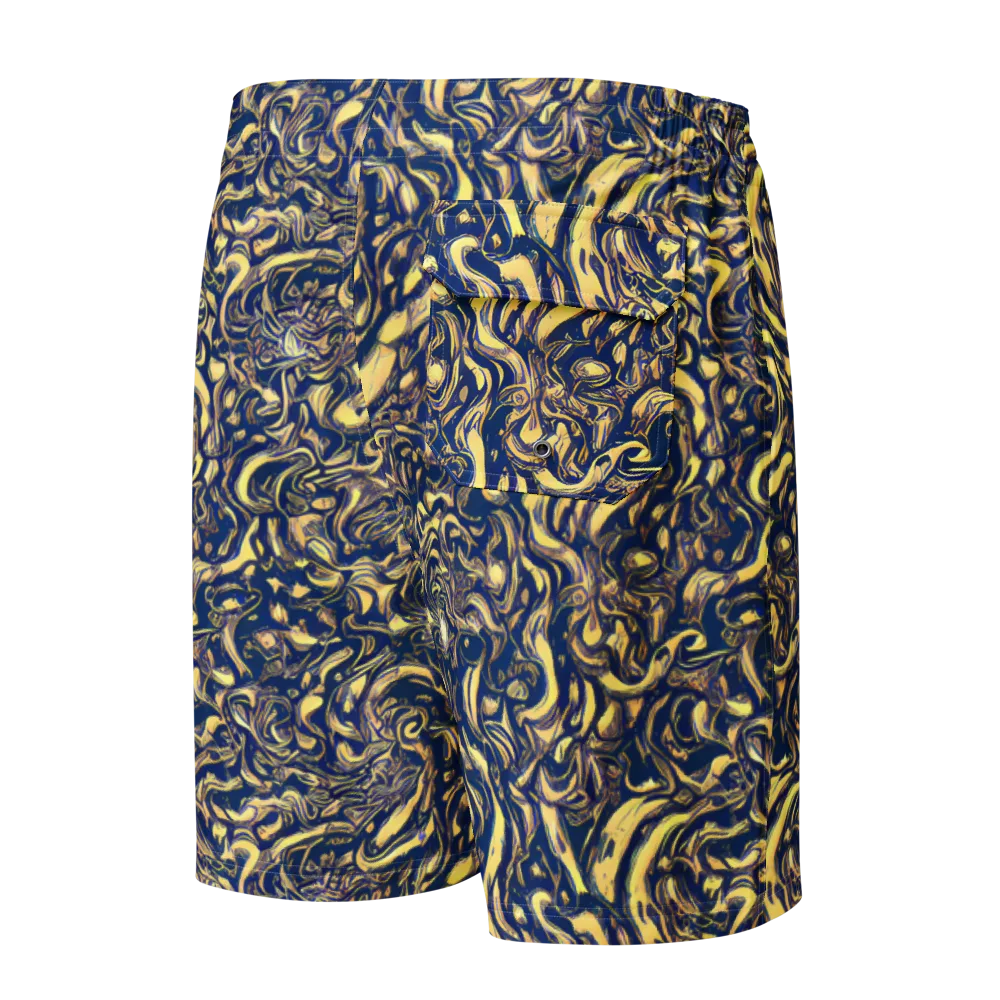 Ultramarine Flow on Men's Board Shorts — Back