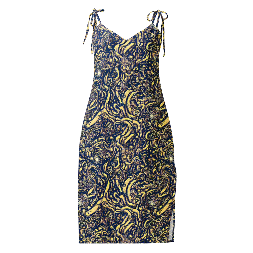 Ultramarine Flow on Slip Dress — Front