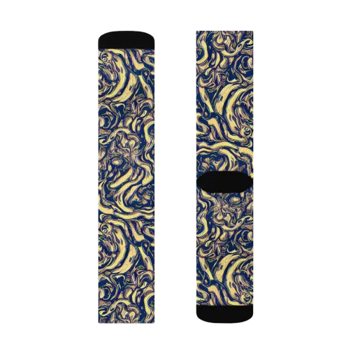 Ultramarine Flow on a Socks