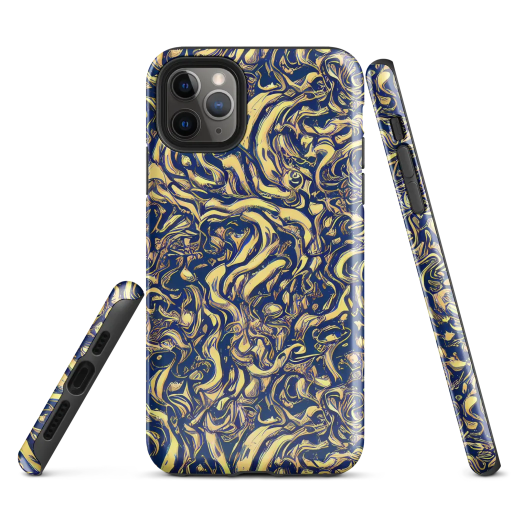Ultramarine Flow on Tough Case for iPhone® — Front