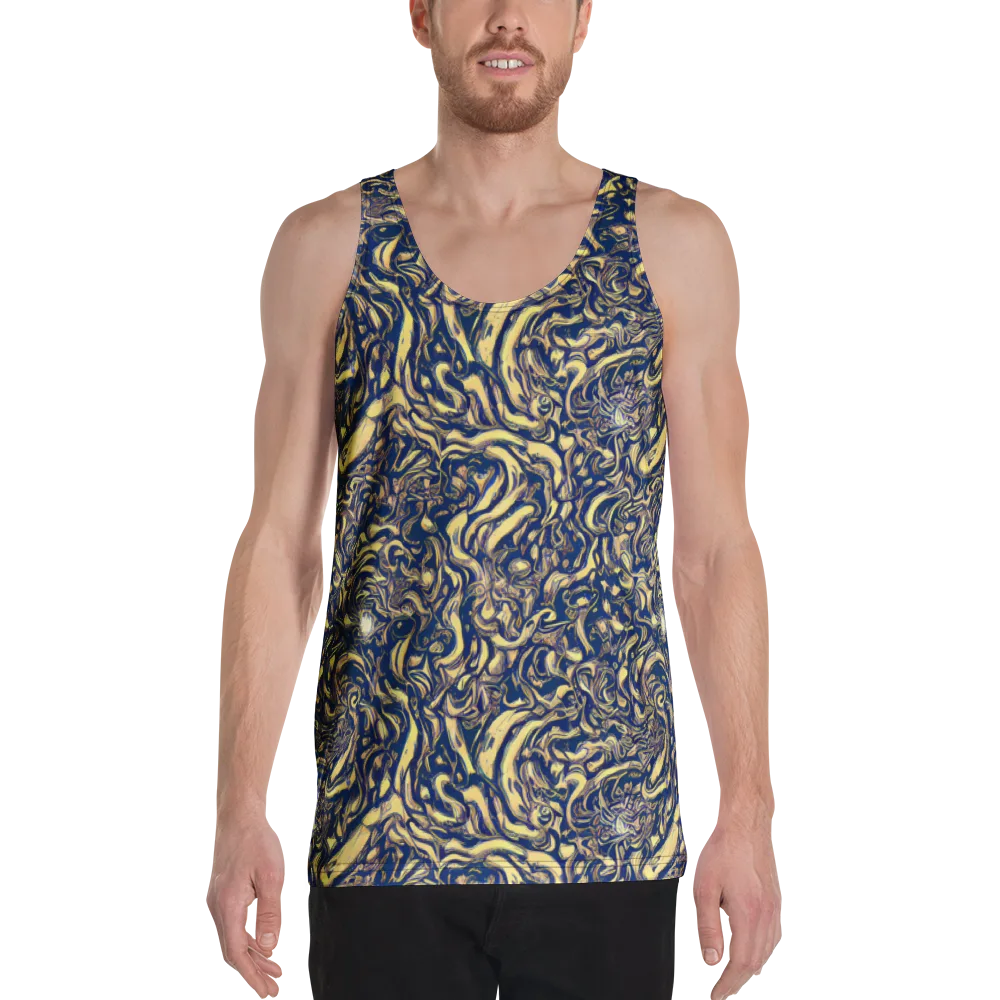 Ultramarine Flow on Men's Tank Top — Front