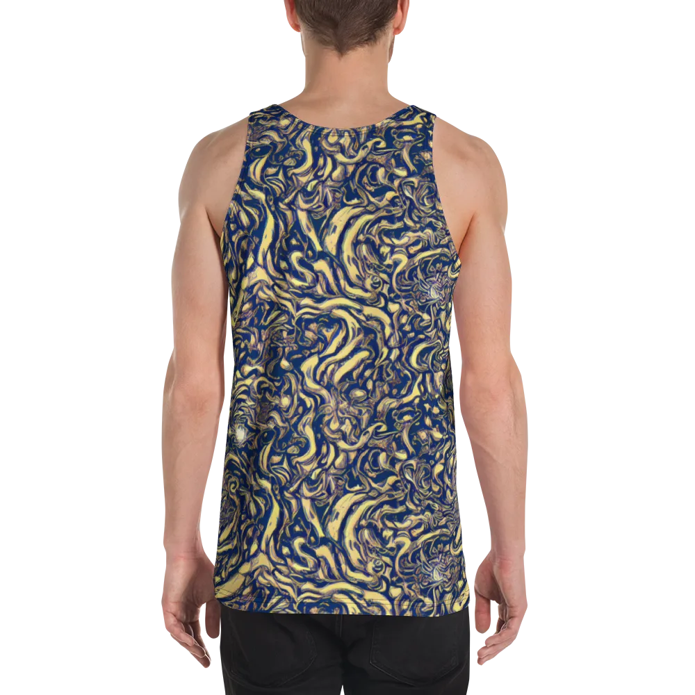 Ultramarine Flow on Men's Tank Top — Back