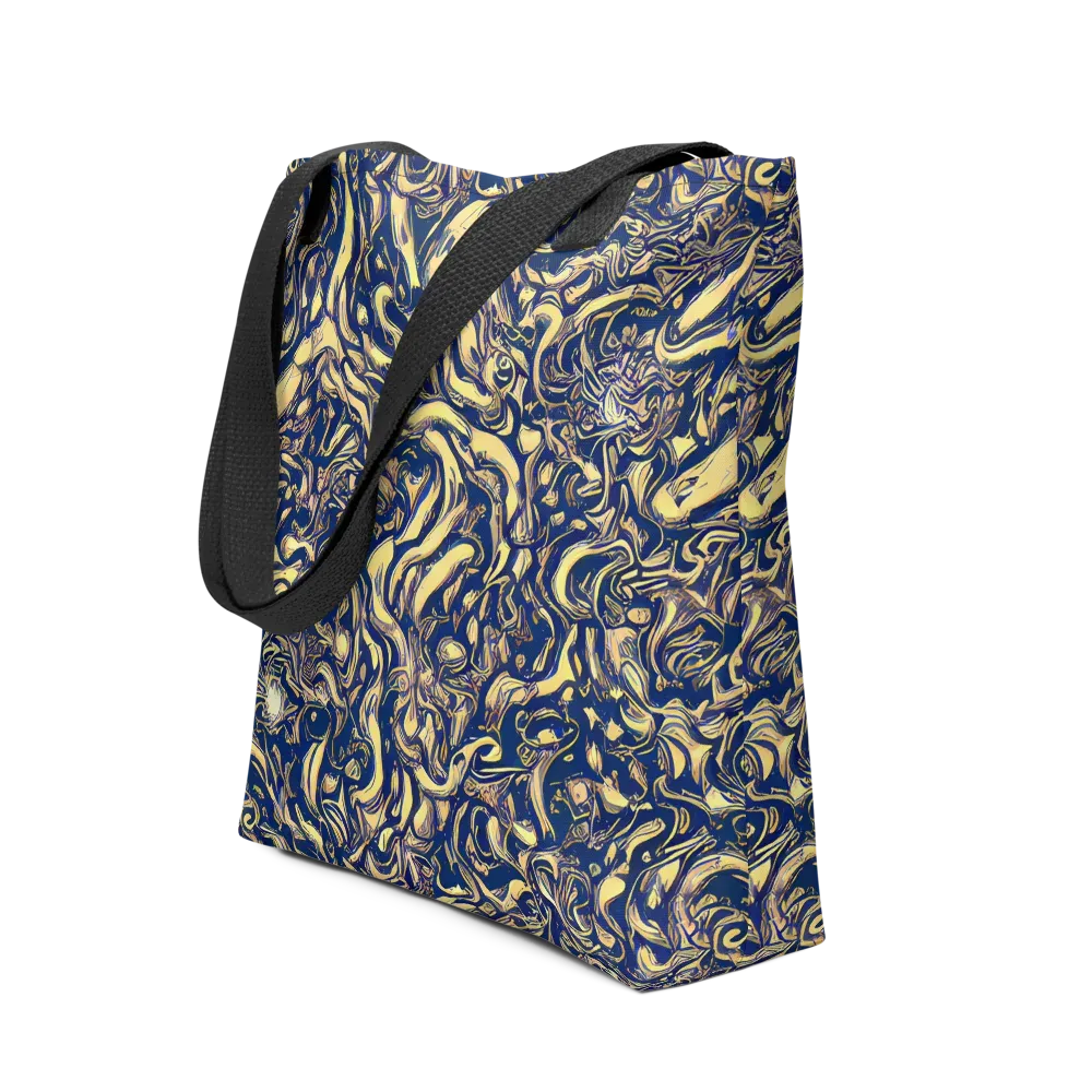 Ultramarine Flow on Tote Bag — Front