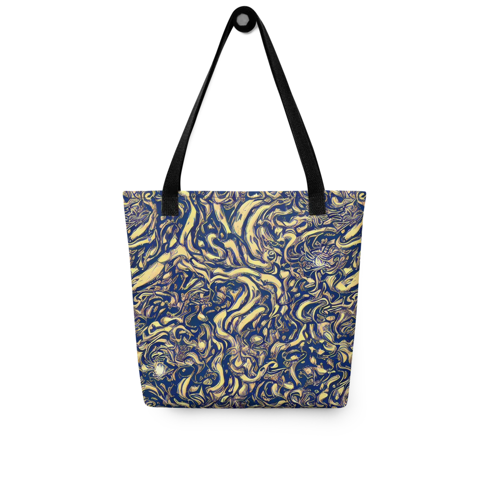 Ultramarine Flow on Tote Bag — Front