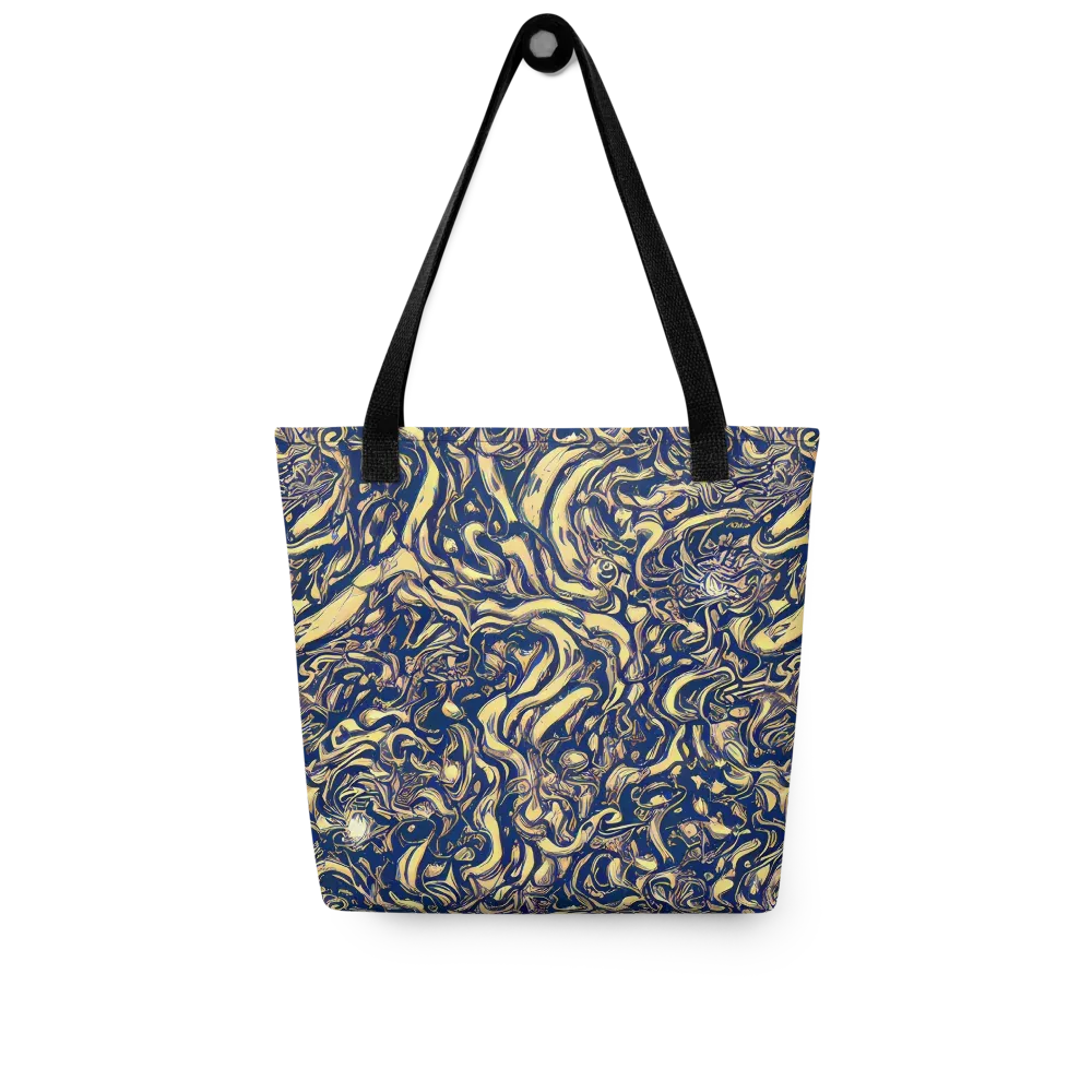 Ultramarine Flow on Tote Bag — Front