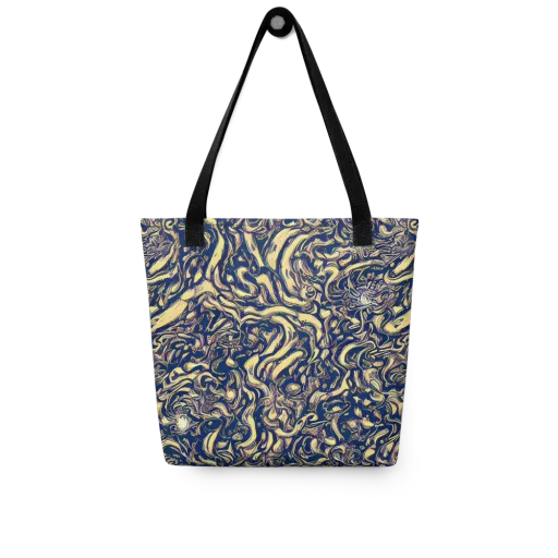 Ultramarine Flow on a Tote Bag