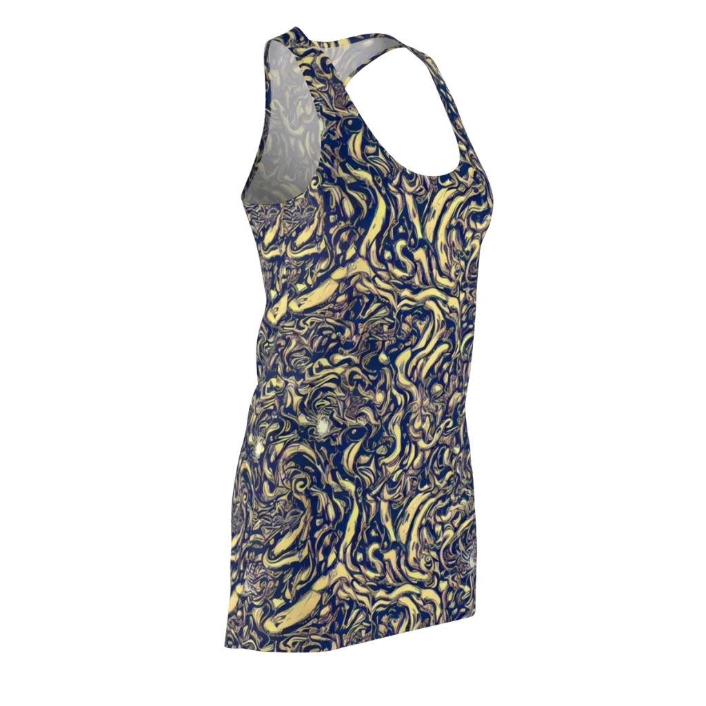 Ultramarine Flow on Racerback Dress — Front Side