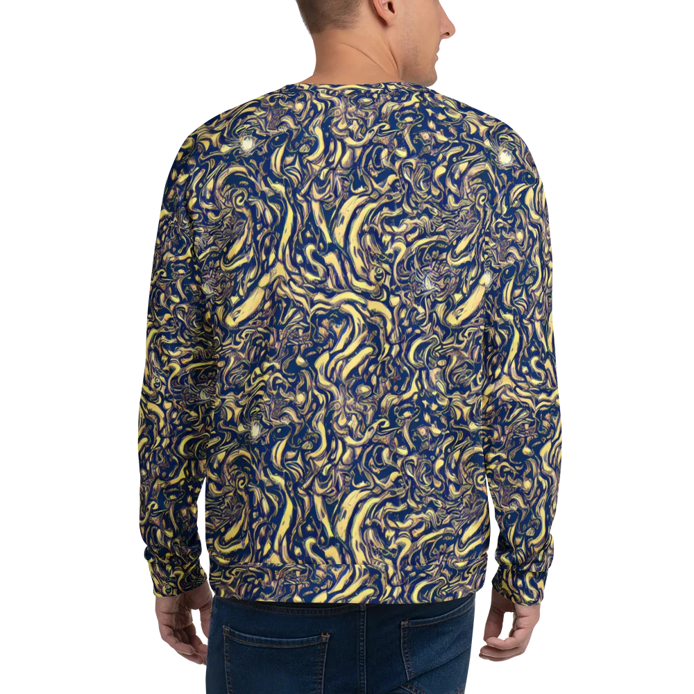 Ultramarine Flow on Sweatshirt — Back