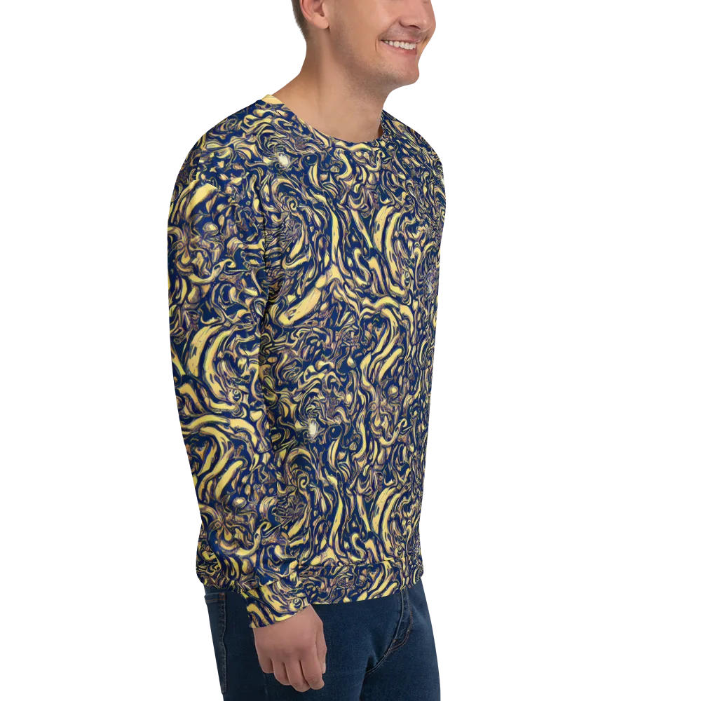 Ultramarine Flow on Sweatshirt — Right Front