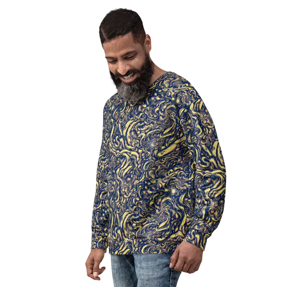Ultramarine Flow on Sweatshirt — Left Front